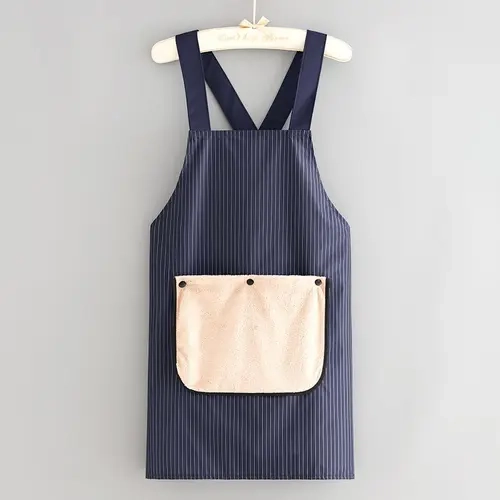 Apron with Pockets for Women and Men Cross Back Design with Towel Machine Washable Kitchen Apron for Cooking Grilling Painting Cleaning Gardening
