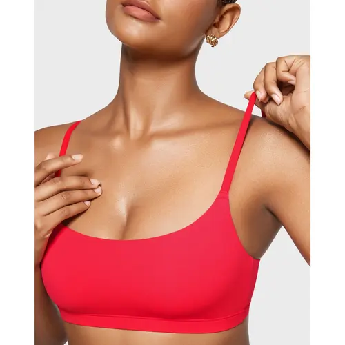 INLYRIC Women's Inbarely Scoop Neck Cami Bralette Fit Adjustable