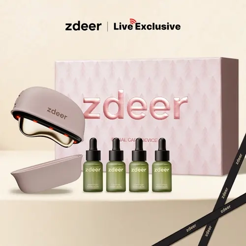 SohoChic zdeer 5-in-1 Red Light Facial Care Device GS5 - Heated Facial Sculpting Tool for Jawline Lifting, Anti-Aging & Puffiness Relief - Professional Spa At-Home Skincare Device
