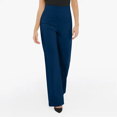 Popilush Shapewear Executive High Waisted Wide-Leg Ponte Pants with Tummy Control & Butt Lift for Ultimate Comfort Chic Casual-Creator Live