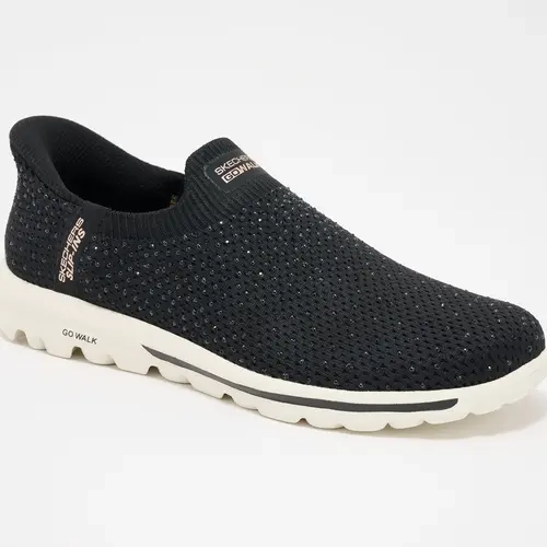 Skechers Slip-ins GO WALK Travel Rhinestone Shoes - Amara