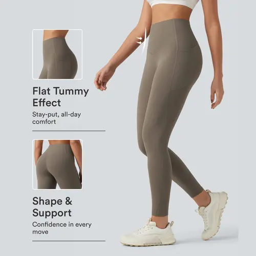 Halara UltraSculpt High Waisted Tummy Control Pocket Shaping Training Leggings