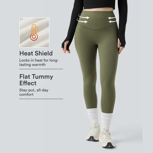 【Creator’s Pick】Halara UltraSculpt Extra Heat High Waisted Tummy Control Shaping Yoga Leggings with Pockets