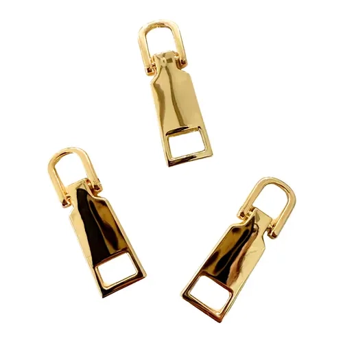Gold-Tone Zipper Pull (Set of 3)