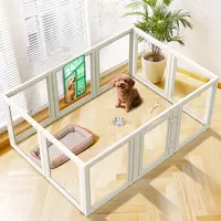 FXW AuraSpace Acrylic Indoor Dog Playpen - Puppy Play Pen, Enclosure for Small to Medium Dogs