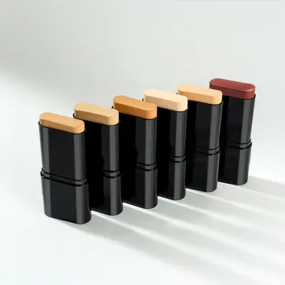 Women's 2-in-1 Concealer Stick with Brush, WheatShade Waterproof Cosmetic - Lightweight Face Cosmetic, Matte Finish Concealer, Flawless Coverage, Hydrating, Longwearing Foundation for Makeup