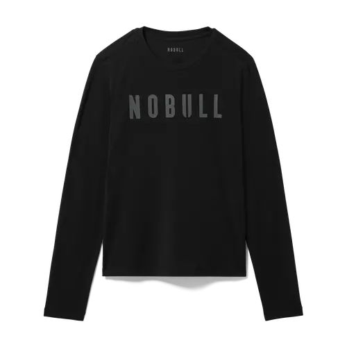 NOBULL Women's  Long Sleeve Tee in Black