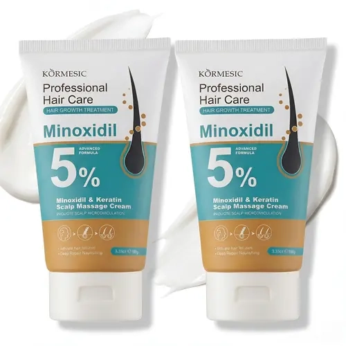 Kormesic 5% Minoxidil Hair Growth Foam for Men Women Anti Hair Loss Treatment with Keratin Ginger Root Extract Fast Regrowth Serum Scalp Nourishing Strengthening Essence