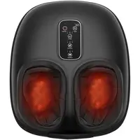 Cotsoco Shiatsu Foot Massager Machine with Heat & Air Compression - 3D Full Wrap Deep Kneading for Tired Muscles & Plantar Comfort - Portable Quiet Design with Removable Zippered Foot Sleeve - Ideal Gift