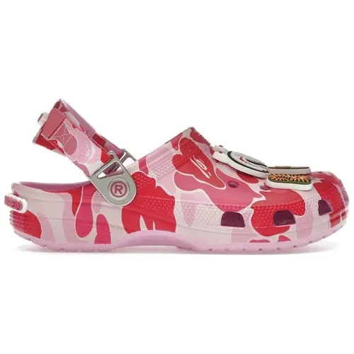 Crocs Men's Classic Clog A Bathing Ape ABC Camo Pink, from StockX