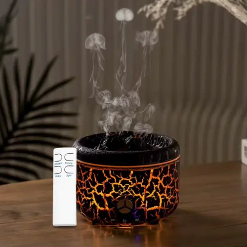 500ml Electronic Aromatherapy Humidifier - Fragrance Aroma Humidifier & Aromatherapy Diffuser, Wireless Remote Control, 2 Mist Modes, Easy to Use, for Bedroom, Compact Home Office Use