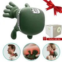 Battery Powered Cordless Heatable Shiatsu Neck Massager with Heat Therapy - 2026 Upgraded Lightweight Unisex Deep Tissue Shoulder & Back Massager for Muscle Relief, Relaxing Post-Exercise Use, Ideal Gift