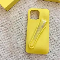 Silicone Smartphone Casing with Lip Gloss Holder, Back Stick-On Handheld Accessory, Shockproof Protection for iPhone 13/14/15/16/17 Pro Max Plus, 17 Air Customized Mobile Phone Accessories