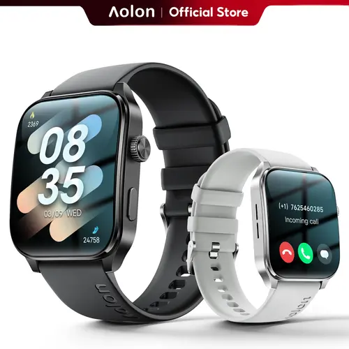 【Business Style】Aolon Curve3 Curved Smartwatch for Unisex, Bluetooth Calling, 1.93" IPS Display, Message Alerts, Digital Crown, Multi-Sport Modes, Fitness Tracker, IP68, Android & iOS Compatible#tiktokshopfalldealsforyou#tech vibes