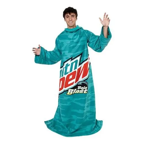 Snuggie Mountain Dew Wearable Fleece Blanket with Sleeves