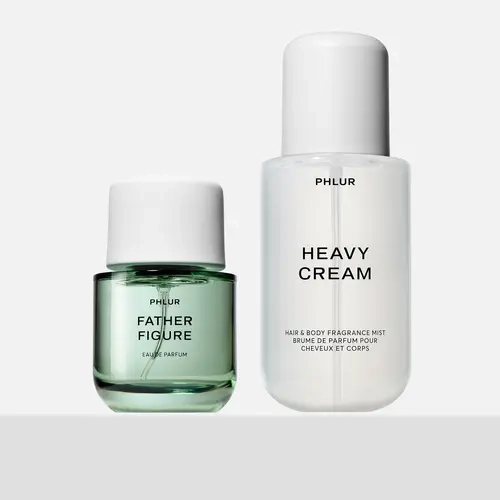 Jenna's Frosted Fig Duo - Father Figure Eau de Parfum + Heavy Cream Body Mist – Full Size Perfume + Body Mist Set Featuring Two Best Selling Fragrances (50mL Perfume + 8 Fl Oz Body Mist)