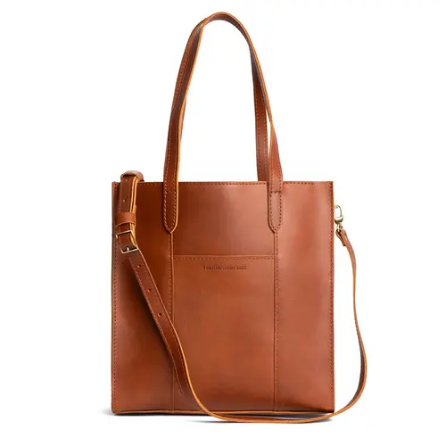 Portland Leather Large Lola Zipper Crossbody Tote - Spacious Travel Carry - Leather Crossbody Tote, Zipper Closure, Adjustable Strap