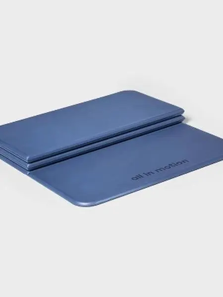 Foldable Stacked Yoga Mat Navy Blue(0.5mm) - All In Motion
