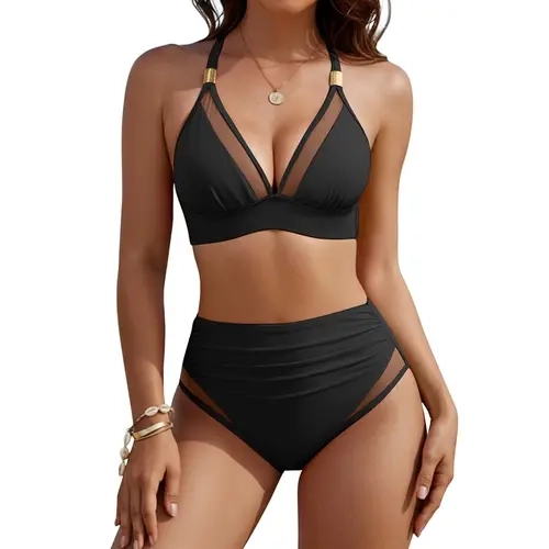 Blooming Jelly Womens High Waisted Bikini Tummy Control Modest Bathing Suit Slimming Two Piece 2026 Swimsuit#TikTokShopFallDealsForYou
