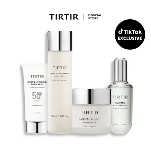 [Live Exclusive] All-Day Moisture Glow Bundle | Toner, Ampoule, Cream & Sun Cream