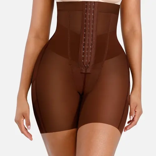 FeelinGirl Colombian Body Shaper Shorts - Women's High Waist Tummy Control Butt Lift Faja