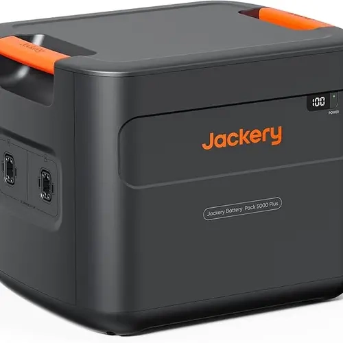 Jackery Battery Pack 5000 Plus for the Solar Generator 5000 Plus Portable Power Station, 5040Wh LiFePO4 Batteries with 4000 Life Cycles, Expandable Home Backup Battery for Home Use, Emergency
