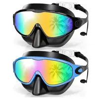 Aegend Kids Swim Goggles (2-Pack) - Silicone Swimming Goggles with Wide Panoramic HD Vision, Anti-Fog, UV Protection, Soft Nose Cover, Leak-Free Comfort, Hair-Friendly Quick Adjust Clips, Secure Fit for Ages 3-14,summerwins,bathingsuitwomenset