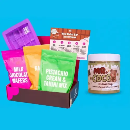 [LIVE BUNDLE] 8oz Pistachio Jar + Milk Chocolate Dubai Bar DIY Kit