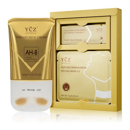 [YCZ] Multi Peptides Skin Care Kit - Peptide Firming Mask & Hydrating Neck Moisturizer Combo, Deep Hydration, Moisturizing, Firm + Elastic, Smooth Lines, Nourish Skin, Body Care Essentials