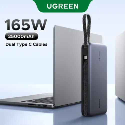 【LIVE ONLY】UGREEN 25000mAh PD145W PowerBank, 20000mAh PD100W Powerbank Fast Charging with Type C Cable for iPhone 17 16 Pro Max Chargeable Smartphone Accessories-Deals for You,TikTokShopHolidayHaul,TikTokShopCyberMonday, Mobile, Extended Capacity Battery,