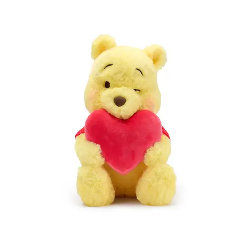Disney Store Winnie the Pooh with Heart Plush – 13'' – Disney Store Japan