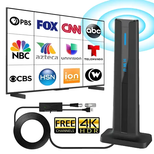 TV Antenna Indoor/Outdoor Long-Range HD Signal Amplifier Newly upgraded for stable signal reception channels Suitable for urban, rural, RV, and other scenarios HD Digital TV Antenna tiktokshopspringglowup,summerwins summerwins