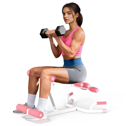 HOTWAVE Deep Squat Machine with Adjustable Resistance Bands – Abs, Glutes, Leg & Core Workout Equipment for At Home Gym, Ideal Exercise Equipment for Strength Training