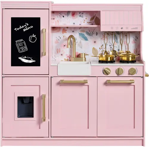 Best Choice Products Pretend Play Kitchen with Framed Chalkboard