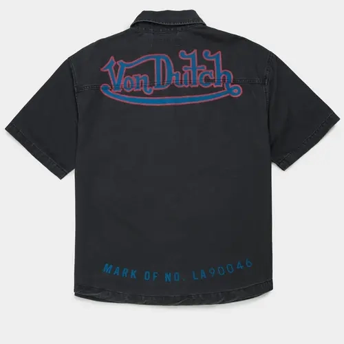 VON DUTCH Hell Mens Button Up Shirt