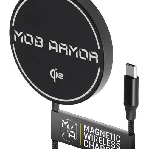 Mob Armor FLEX Charge 2 Bendable Magnetic Wireless Charger - Qi2 Standard, MagSafe, 15W Fast, USB-C Input, Mountable Induction Solution, Compatible with Mobnetic Maxx, Maxx.ms & Slim Chargers, Wireless Headphones
