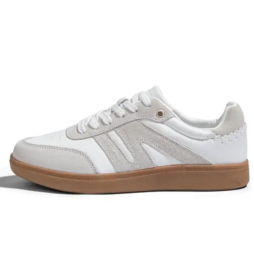 LUCKY STEP Women's Classic Retro Genuine Leather Sneakers - Women's Casual Walking Shoes with Anti-Slip Gum Sole, Breathable, Comfortable, Closed Toe, Ideal for Daily Wear & Training, Women's Sneakers,summerwins,summeroutfits,vacationoutfits,beachoutfits