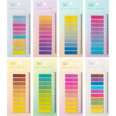 Sticky Tabs - 1600 Pcs Colorful Transparent Book Tabs, Sticky Note Tabs, Page Markers, Book Markers, Page Tabs, and Annotating Sticky Tabs for Books