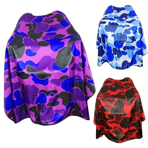 Hairdressing Cloaks | Beauty and Hairdressing Personal Care Tools, Camouflage Pattern, Suitable for Hair Salons and Home Use