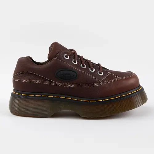 DR. MARTENS Buzz 5-Eye Womens Grizzly Leather Shoes