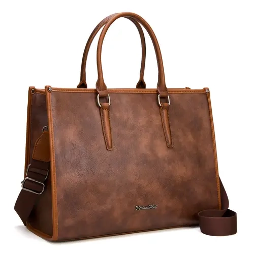 Montana West Laptop Tote Bag for Women 15.6 Inch Computer Bags With Adjustable Shoulder Strap