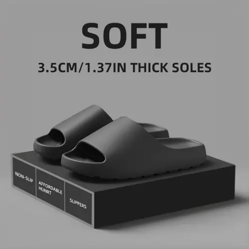 Men's Christmas Gift, Casual Outdoor Slippers, Soft Non Slip, Non-Slip Eva Slides for All Seasons, Lightweight Comfort for Home & Leisure, Lightweight Beach Slippers, Antislip Slippers, Slippers Shoes, Footwear