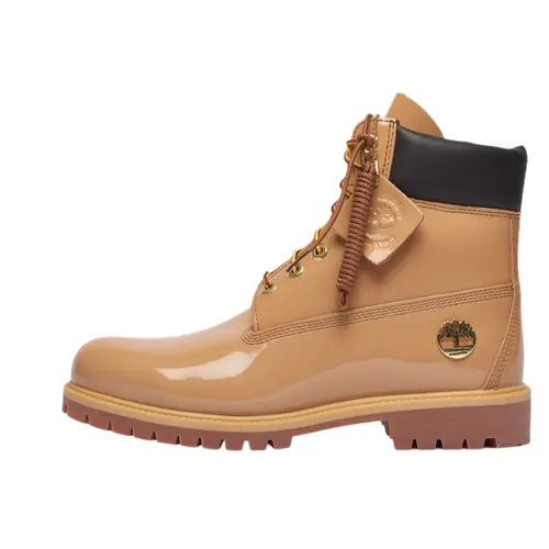 Timberland Men's 6 In Premium Waterproof Leather Ankle Boot - Footwear with Debossed Print, Padded Collar, Durable Rubber Outsole, 6 Inch Rugged Style Outdoor Men's Shoes for Wet City Paths