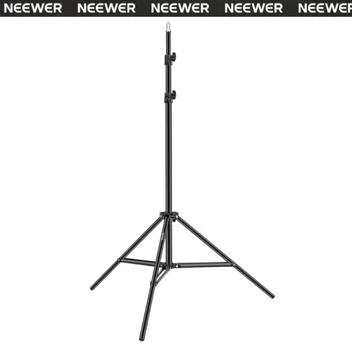 NEEWER Portable Metal Lock Photography Light Stand - 6.5ft/2m Adjustable Height, 8kg/17.5 lbs Capacity, 3ft Folded Pack, Lightweight for Travel, Compatible with FL10 Light, for Content Creator Photography Supplies & Camera Accessories