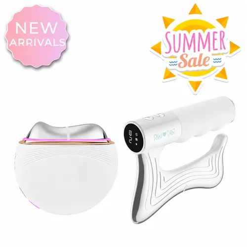 RIKI LOVES RIKI Sculptress & Sculptor Bundle - Complete Face & Body Sculpting System with Heat Cooling EMS Vibration LED Therapy for Radiant Skin & Toned Muscles