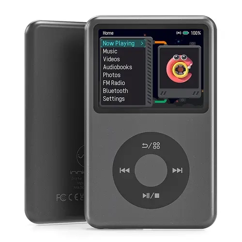 Innioasis Y1 Retro Plastic Bluetooth MP3-MP4 Player - 2.4" Portable HiFi Audio & Video Player, Long Battery Life, Supports MP3, Ideal for Travel, Perfect Gift for Teens, Cool Gadgets for Adults, Teen Boy Gift