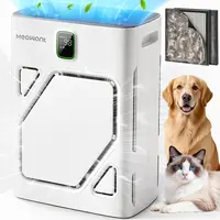 Meowant Compact Adjustable Home Air Purifier for Pet Owners - True HEPA H13 Filter, Washable Pre-Filter, U-Shaped Air Inlet, PM2.5 Quality Monitor, CARB Certified, Pet Dander Odor Remover, 541 ft² & Above Coverage, 300cfm, 7x11.8x16.1", US Plug