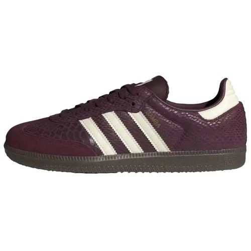 Adidas Women's Samba OG Lowtop Casual Sneaker - Maroon-Cream-White-Gold, Rubber Sole, Snug Midfoot, Slight Heel Lift, US Sizes 5-12, Classic Retro Look, Casual-Train Ease, Sports Footwear