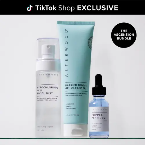 TikTok Shop Exclusive: Ascension Bundle - Copper Peptides (GHK-cu) Serum + Cleaning Gel + Hypochlorous Acid Mist for Elite Skin Barrier & Next-Level Glow
