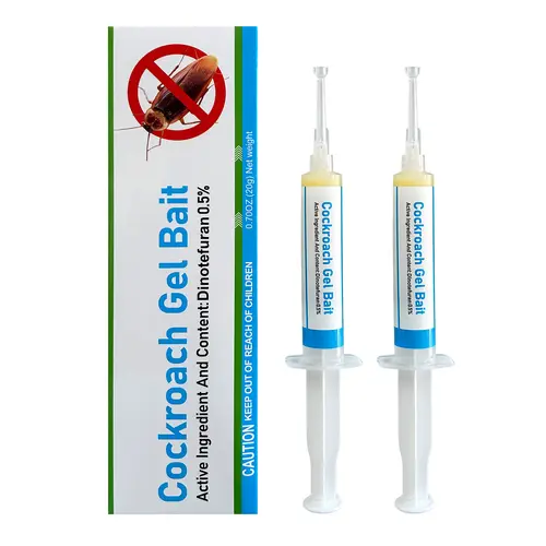 Indoor Cockroach Exterminator Gel – Insect Repellent & German Roach Pest Control – For Indoor & Outdoor Use – Cockroach Killing Gel (2-Pack Syringes) for American, German & Other Common Roaches